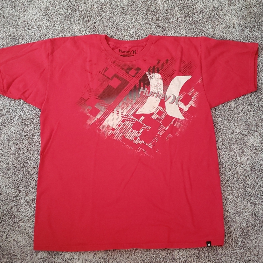 Mens Hurley red tshirt
